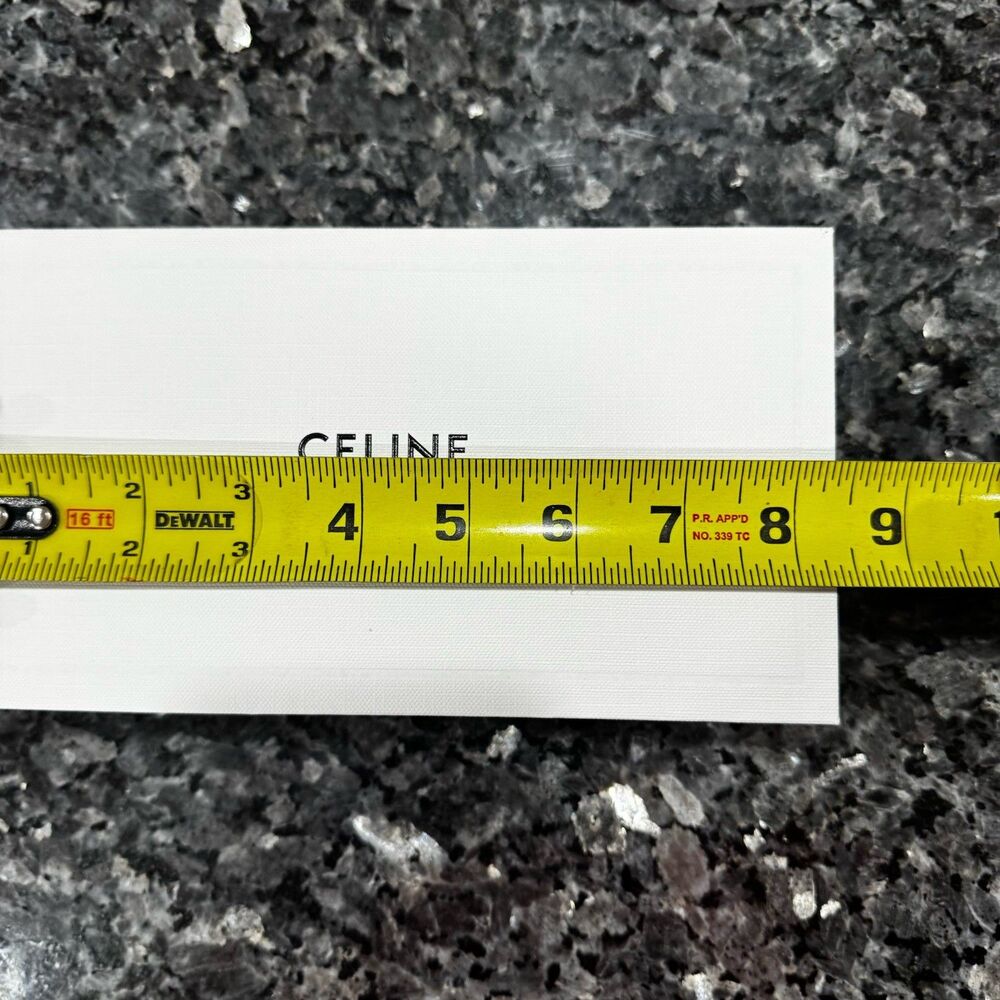 CELINE PARIS White Cardboard Gift Empty Box 8.5" x 4.5” x 3" - Picture 7 of 10